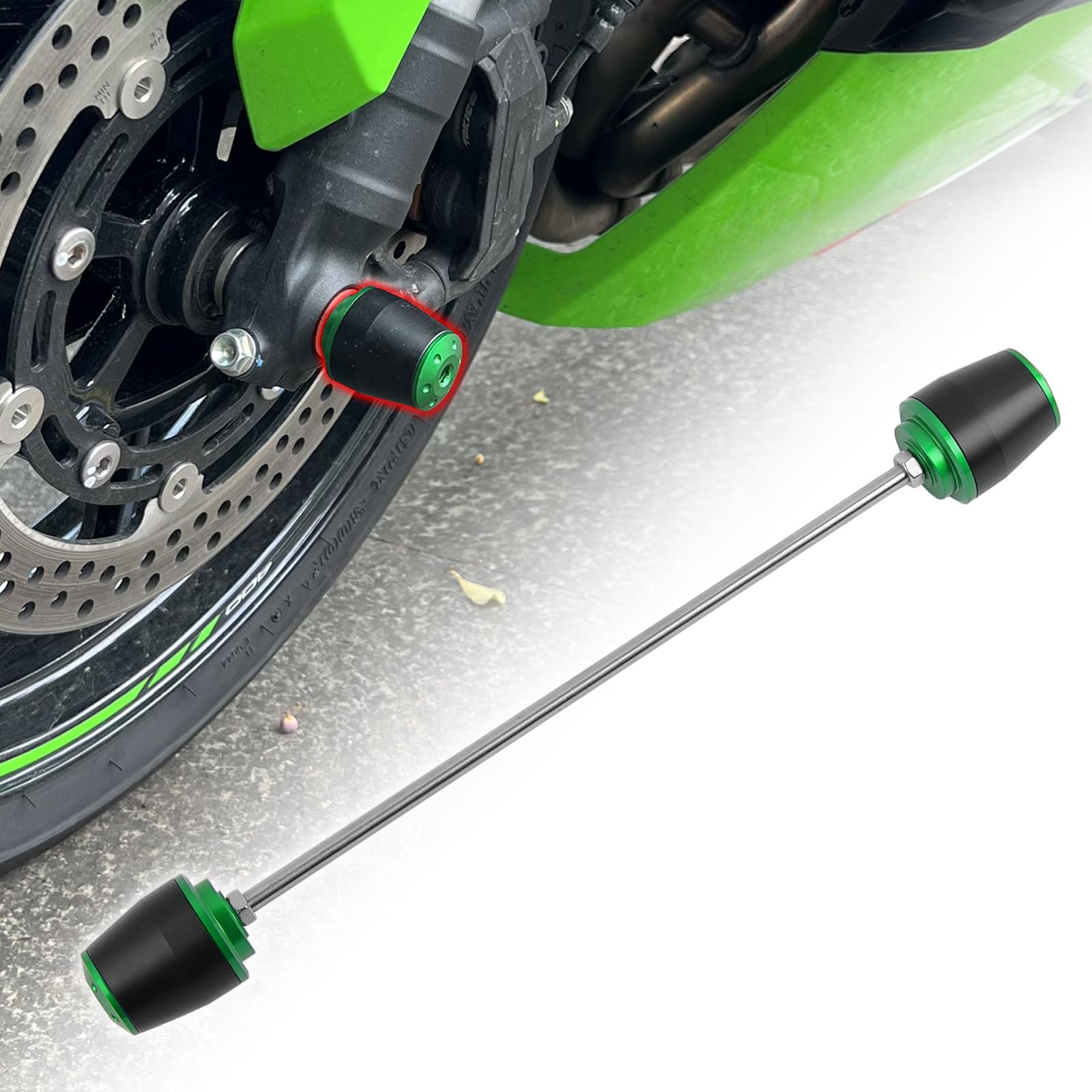 Amazon | TOTHERIDER オートバイフロントアクスルスライダーZX-4R